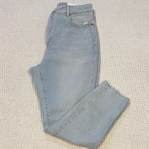 LOFT Curvy High Waist Skinny Ankle Jeans